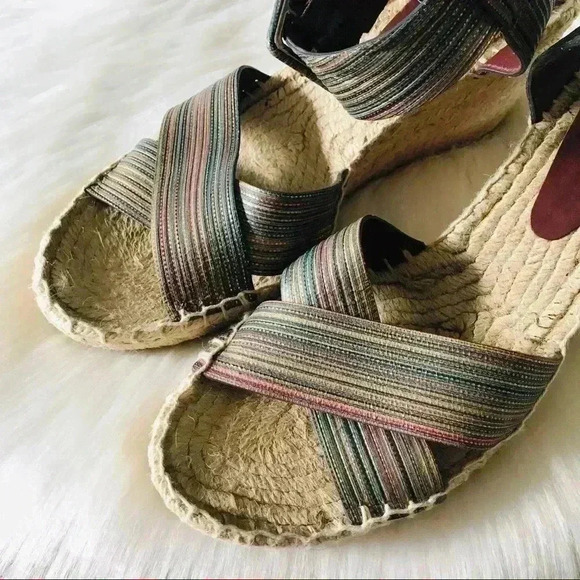 Vince Espadrilles Wedges Sandals Shoes Sz 9 - Picture 2 of 8